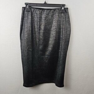 Apt 9 Skirt Woman's Size Medium Silver Gray Vintage Pencil